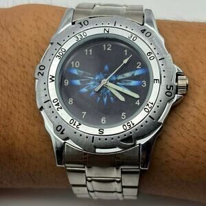 Silver & Blue Men’s Watch